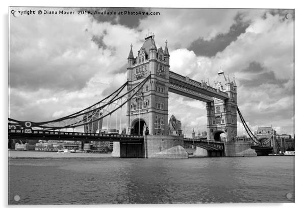 Tower Bridge Acrylic by Diana Mower