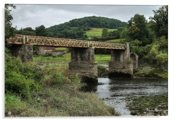Tintern Railway bridge Acrylic by Diana Mower