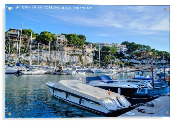 Porto Cristo Mallorca Spain Acrylic by Diana Mower