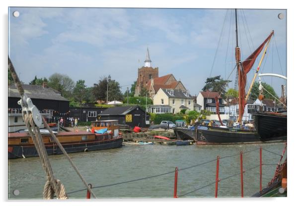 Maldon Though the Rigging Acrylic by Diana Mower