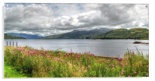 Loch Katrine Acrylic by Diana Mower