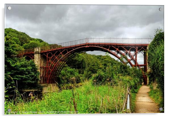 Ironbridge Shropshire Acrylic by Diana Mower