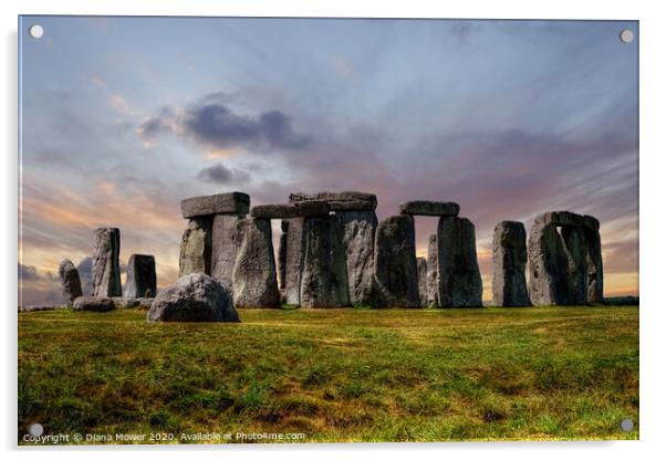 Stonehenge Acrylic by Diana Mower