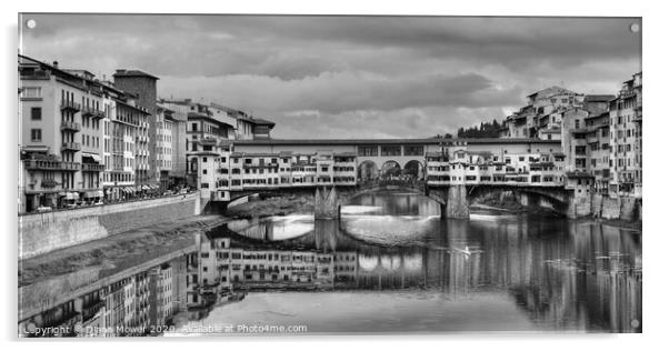  Ponte Vecchio Florence Tuscany Italy Acrylic by Diana Mower