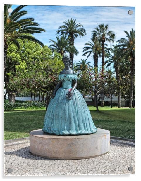 Funchal Bronze Statue Sissy Acrylic by Diana Mower