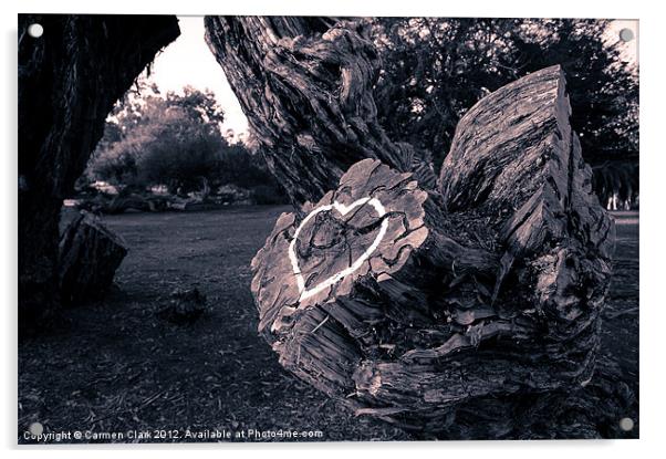 Loving Tree Acrylic by Carmen Clark