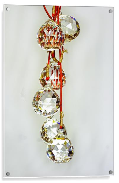 Feng Shui glass teardrops danglers Acrylic by Arfabita  