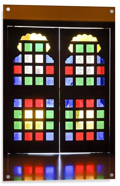 Stained glass double doors Acrylic by Arfabita  