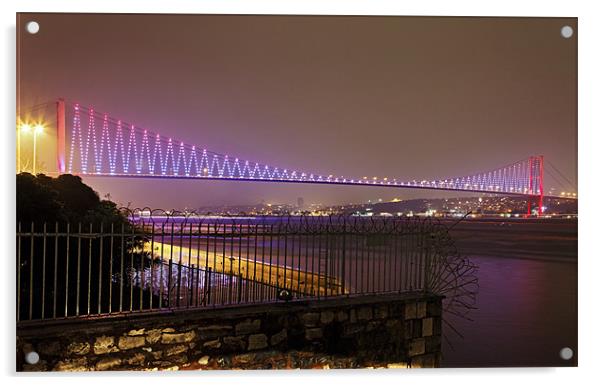 Stunning Istanbul Bridge Acrylic by Arfabita  
