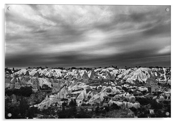 Thunder clouds over Cappadocia Acrylic by Arfabita  