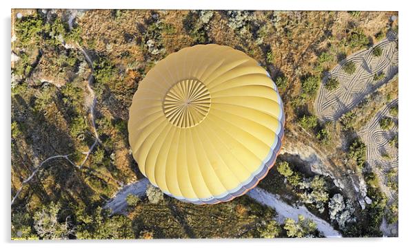 Aerial of a hot air balloon Acrylic by Arfabita  
