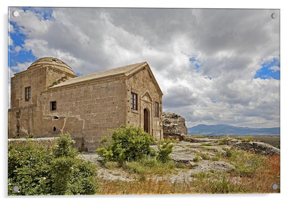 Isolated church in wilderness of Cappadocia Acrylic by Arfabita  