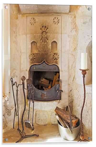 Olde Worlde fireplace in a Cave Acrylic by Arfabita  