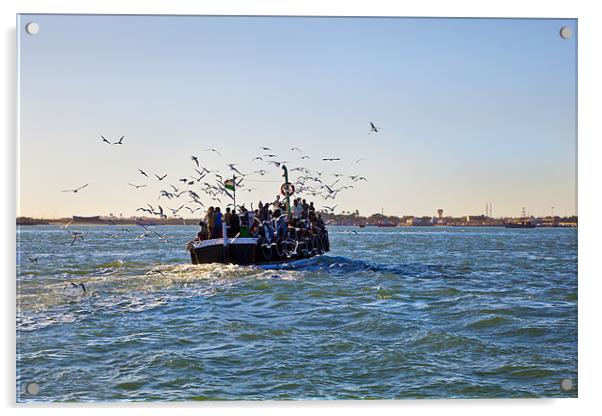 When the seagulls follow the... Acrylic by Arfabita  