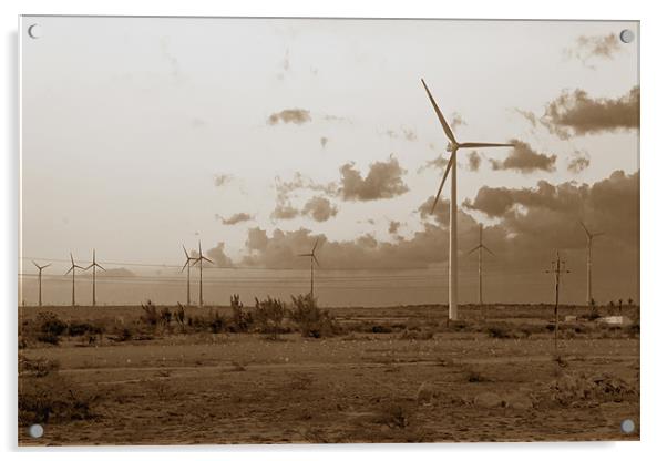 Eco power generation windmills Acrylic by Arfabita  