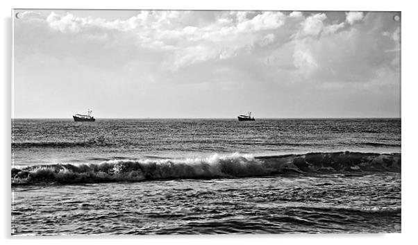 Trawling the Horizon Line Acrylic by Arfabita  