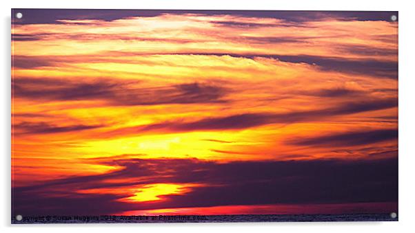 Dense Sunset Acrylic by Susan Medeiros