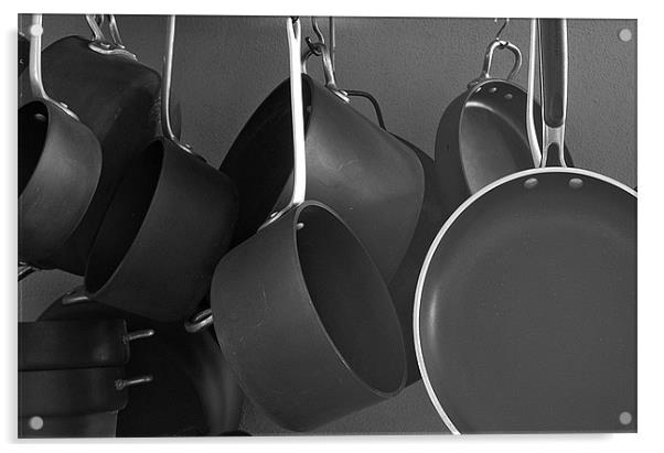 Pots and Pans Acrylic by Panas Wiwatpanachat