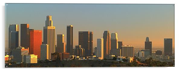 L.A Skyline Acrylic by Panas Wiwatpanachat