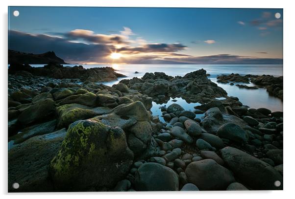 Madeiran Sunrise Acrylic by Tom Jullings