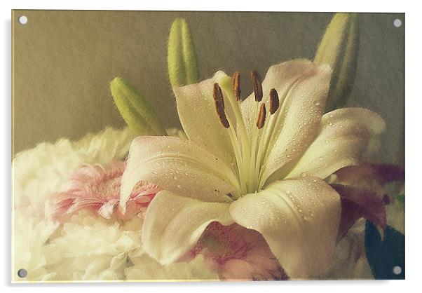 Beautiful Lilly. Acrylic by Louise Wagstaff