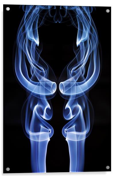 Smoke Photography #7 Acrylic by Louise Wagstaff