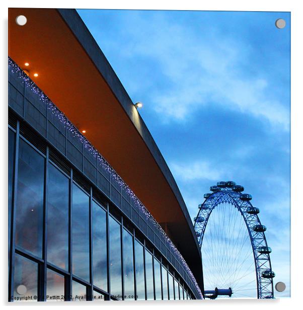 London Eye, Southbank Acrylic by Ed Pettitt