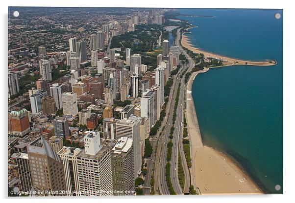 Chicago Beaches Acrylic by Ed Pettitt