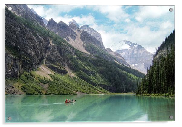 Lake Louise Boat Trip Acrylic by World Images
