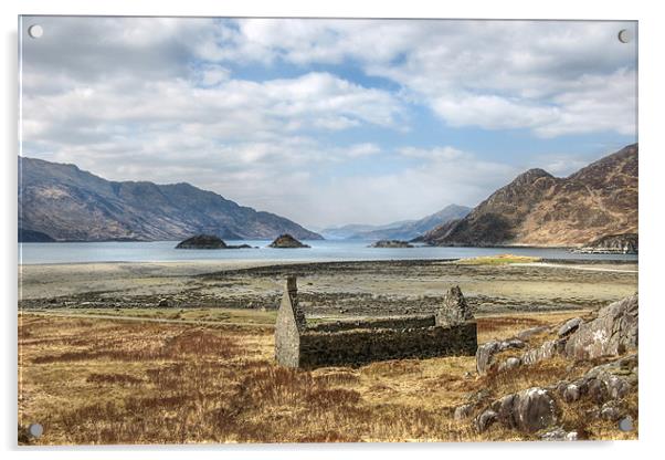 Ruin at Loch Hourn Acrylic by World Images