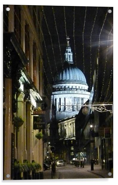 St Pauls Cathedral Acrylic by Reg Dobson