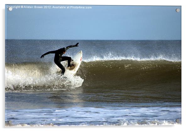 North East Surfer Acrylic by Ali Brown