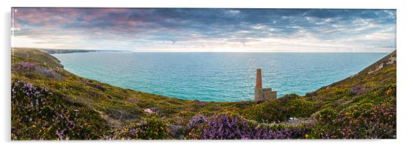 Wheal Coates Panorama Acrylic by Jonathan Swetnam