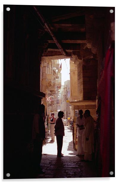 Passageway in Varanasi, India Acrylic by Christopher Mullard