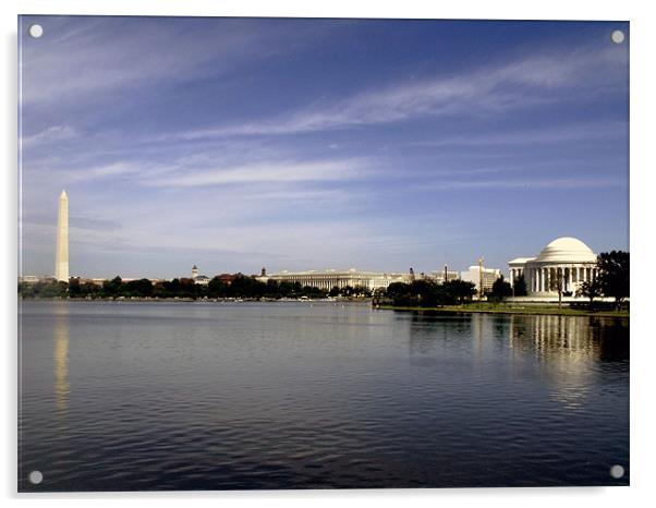 National Mall, Washington D.C. Acrylic by Belinda Frost