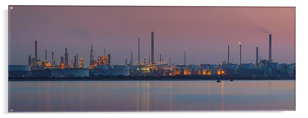 Fawley Refinery, Hampshire Acrylic by Ashley Chaplin