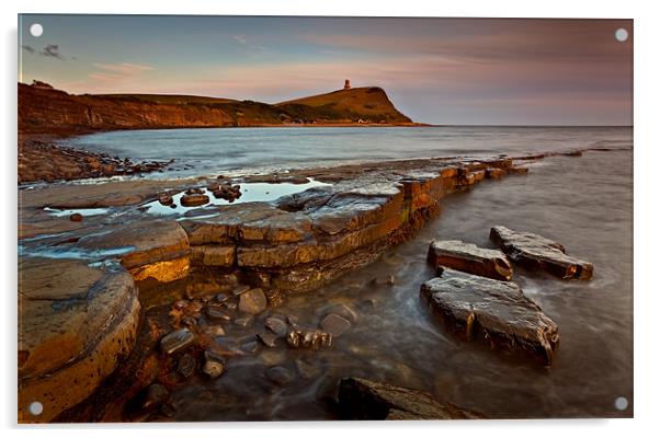 Kimmeridge Sunset 1 Acrylic by Ashley Chaplin