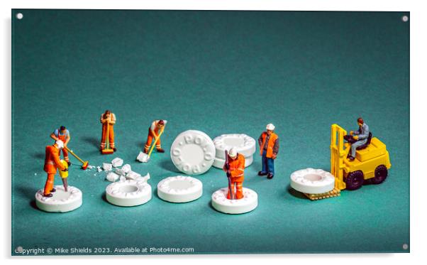 Miniature Marvel: Polo Mint Production Acrylic by Mike Shields