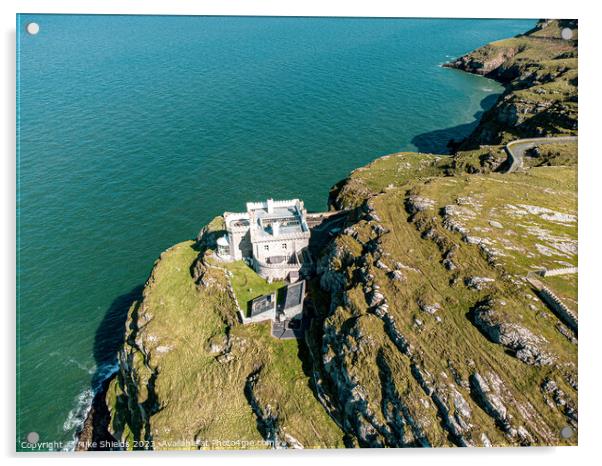 Llandudno Lighthouse Acrylic by Mike Shields