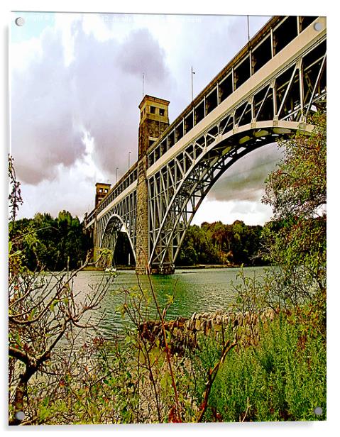 Menai Railway Bridge Acrylic by philip clarke