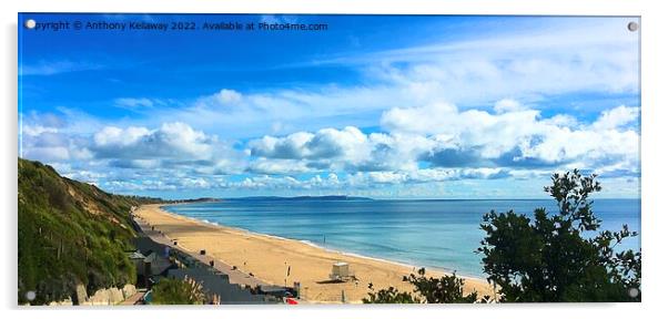 Southbourne beach Acrylic by Anthony Kellaway