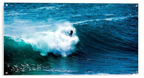 IN THE SURF Acrylic by Anthony Kellaway