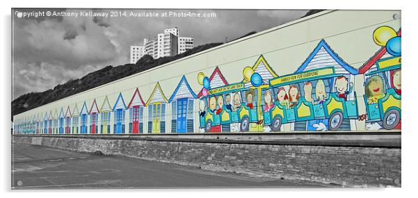  Bournemouth land train shed Acrylic by Anthony Kellaway