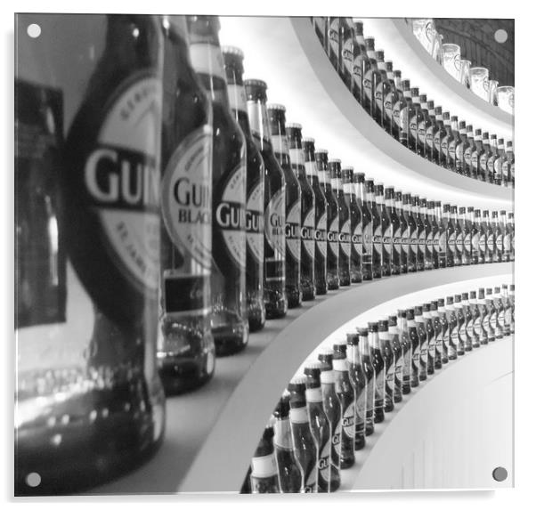 GUINNESS BOTTLES Acrylic by Anthony Kellaway