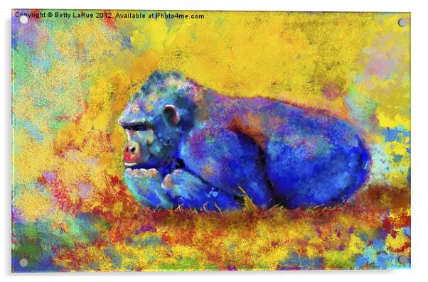 Gorilla Acrylic by Betty LaRue