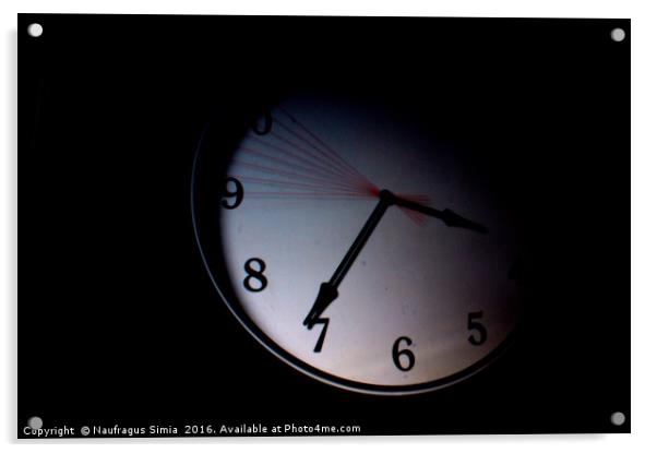 Clock Acrylic by Naufragus Simia