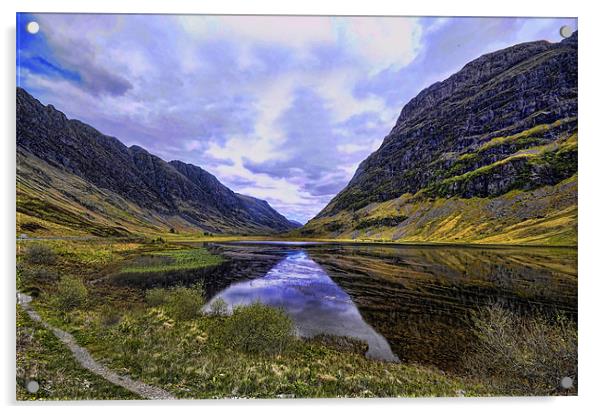 Glencoe , Scotland Acrylic by Alex Hardie