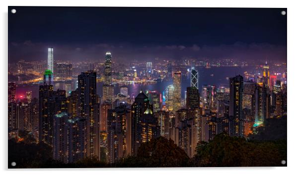 Hong Kong Peak Acrylic by Pascal Deckarm