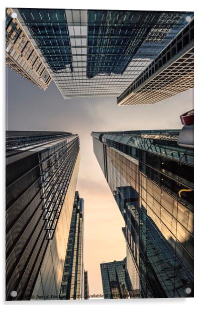 Hongkong Financial District Acrylic by Pascal Deckarm