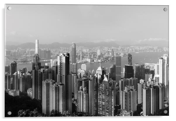Hongkong Skyline Acrylic by Pascal Deckarm